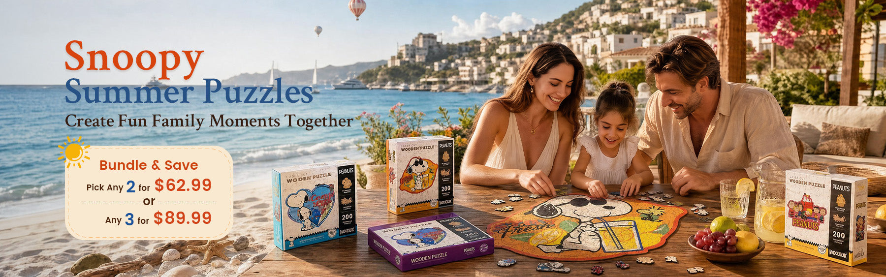 Summer Snoopy Puzzles