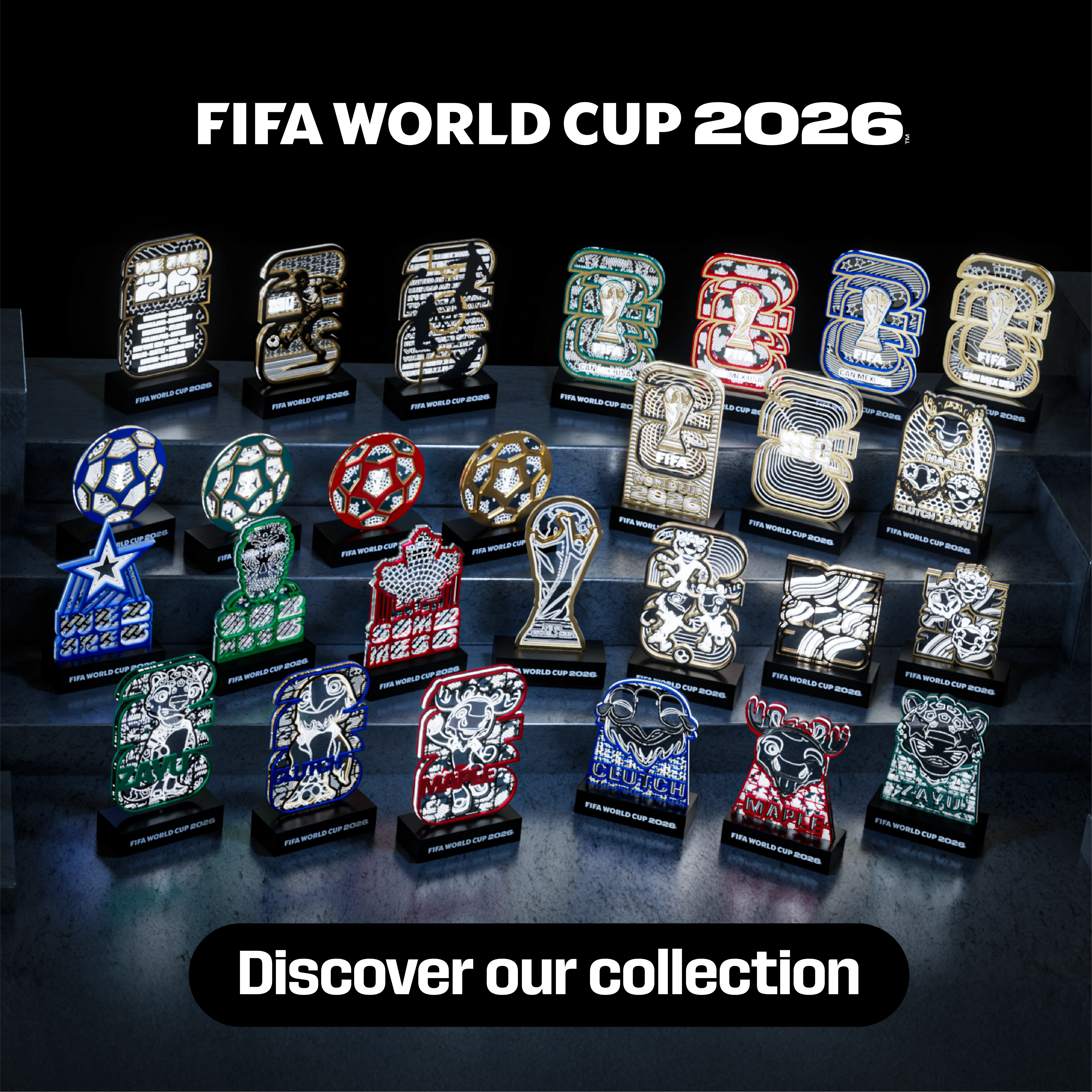 FIFA World Cup 2026 Trophy LED Collectible – Buy 2, Save 15%