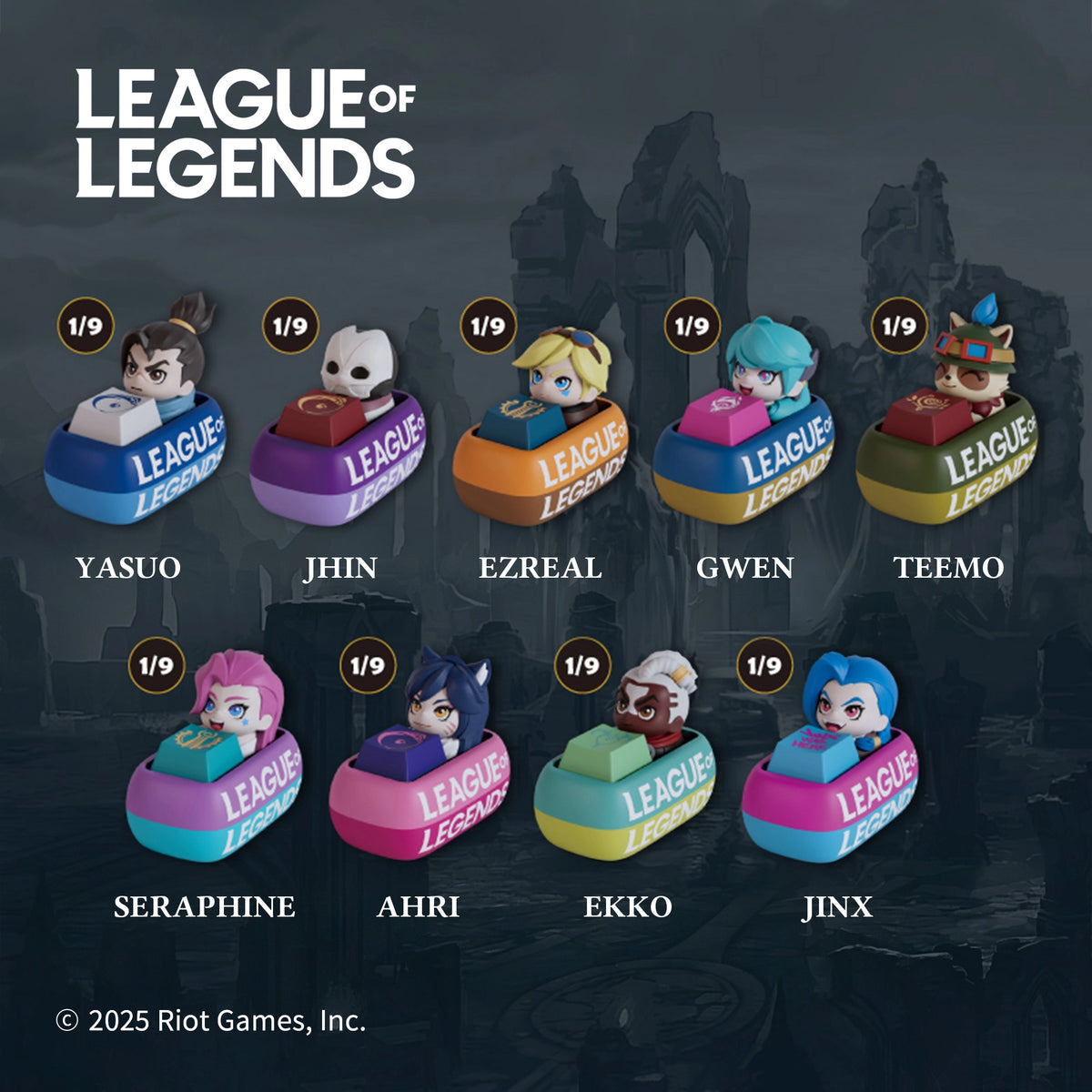 LOL Fingertip Keycap Blind Box