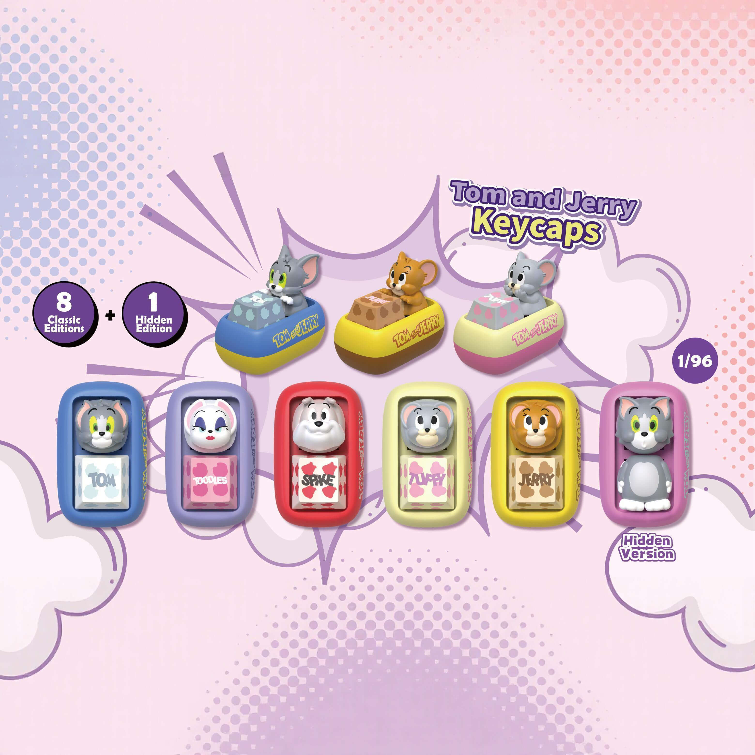 Tom & Jerry Fingertip Keycap Blind Box