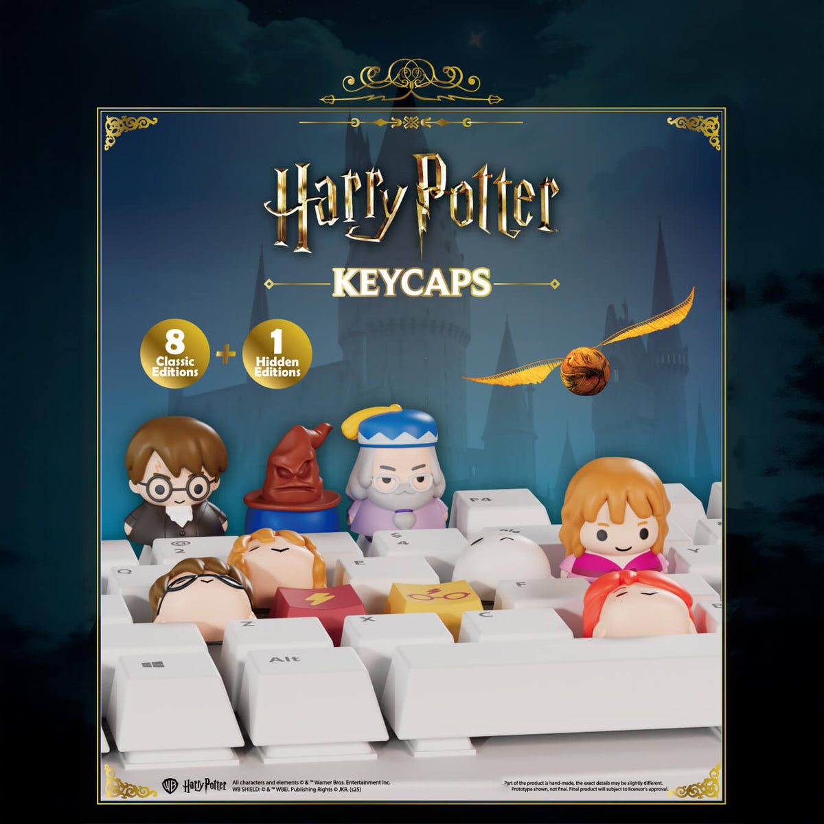 Harry Potter keycap blind box 8 designs Hogwarts