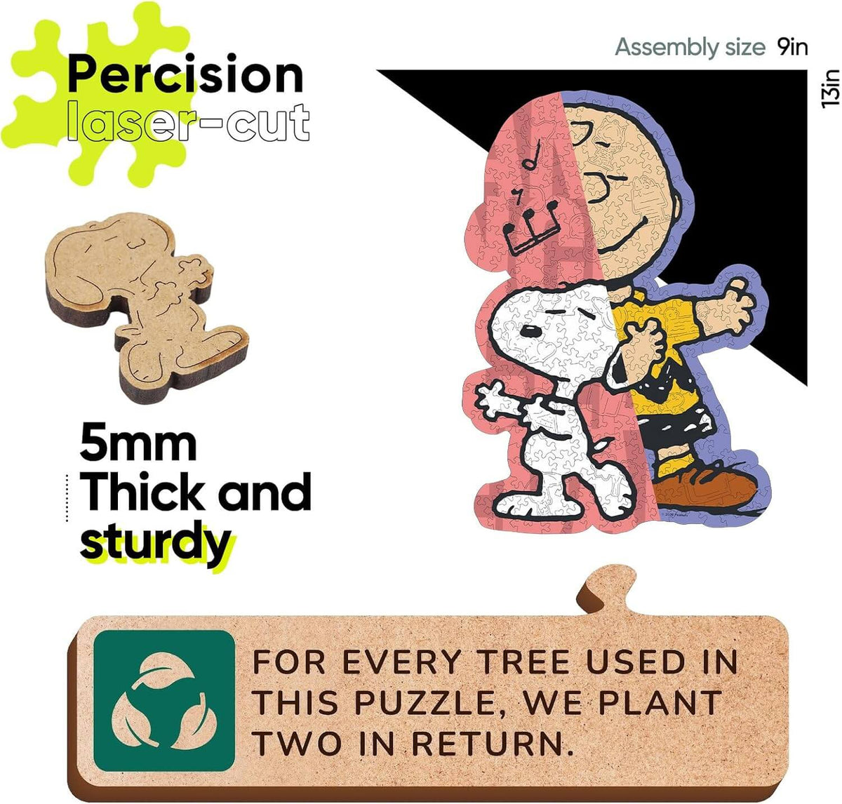 Snoopy wooden puzzle quality vs competitors
