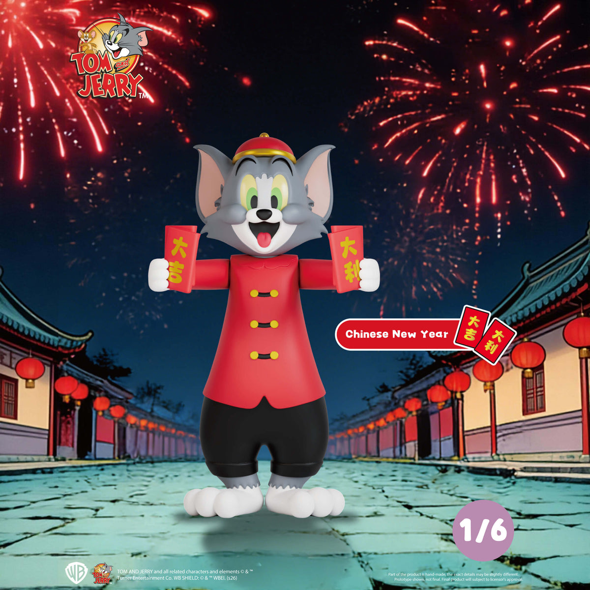 Tom and Jerry Chinese New Year festive figure