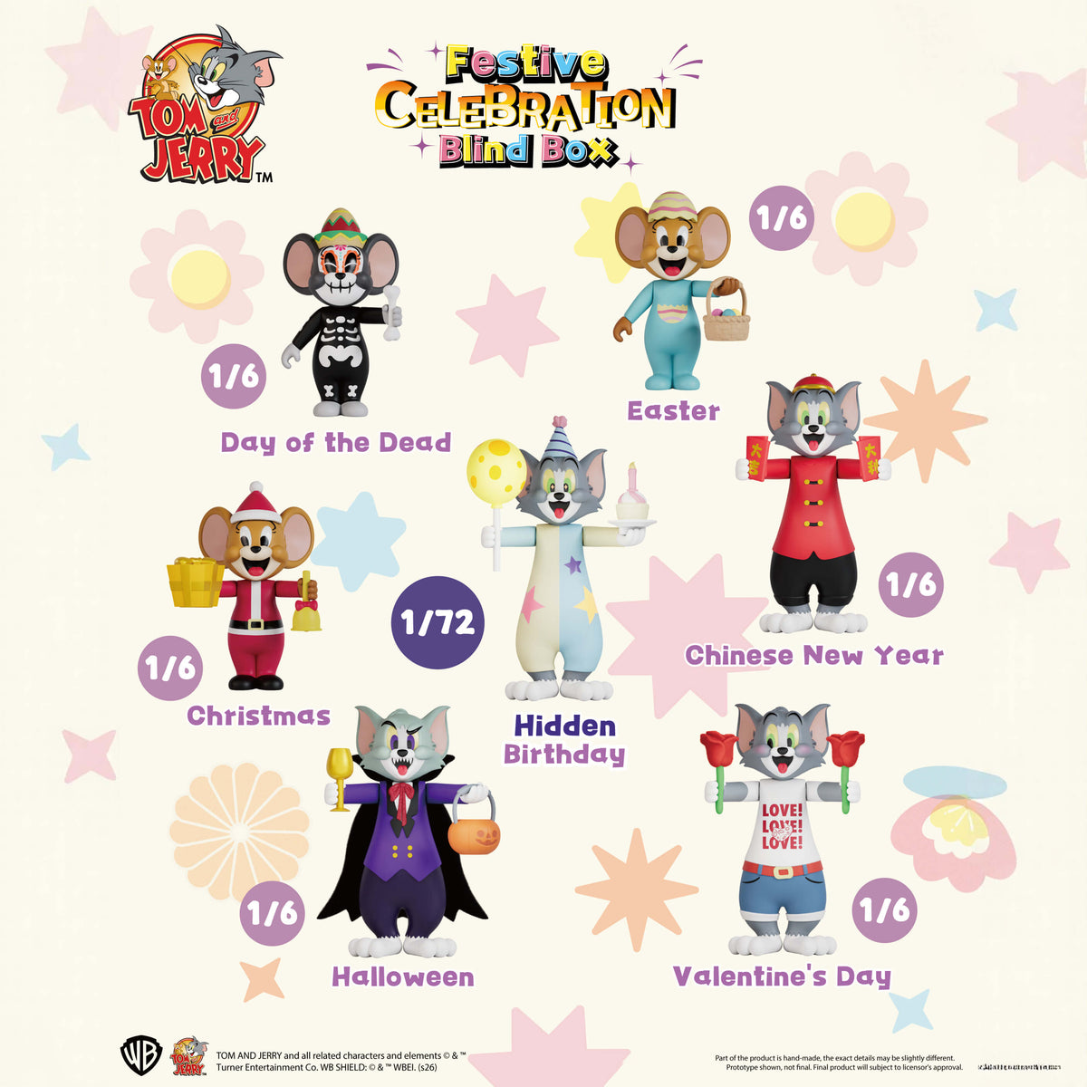 Tom and Jerry holiday celebration blind box set
