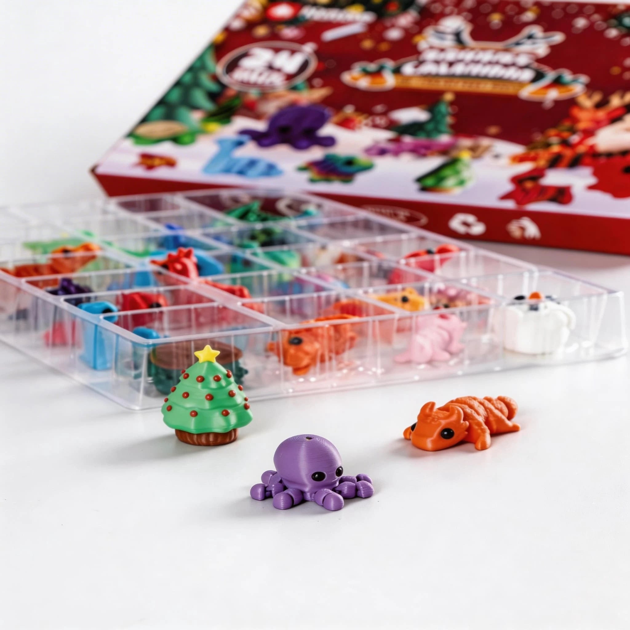 Animal Advent Calendar 3D Printed(24PCS)