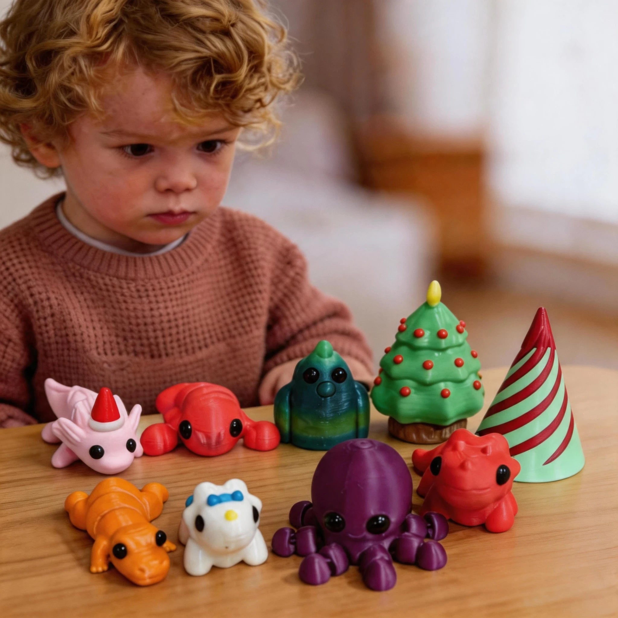 Animal Advent Calendar 3D Printed(24PCS)