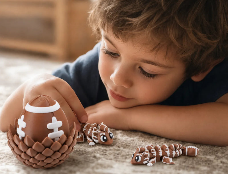 Articulated American Baseball Dragon Egg