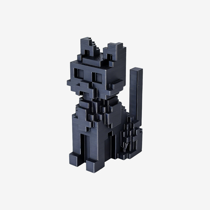 Pixel Cat 3D Printed Figurine