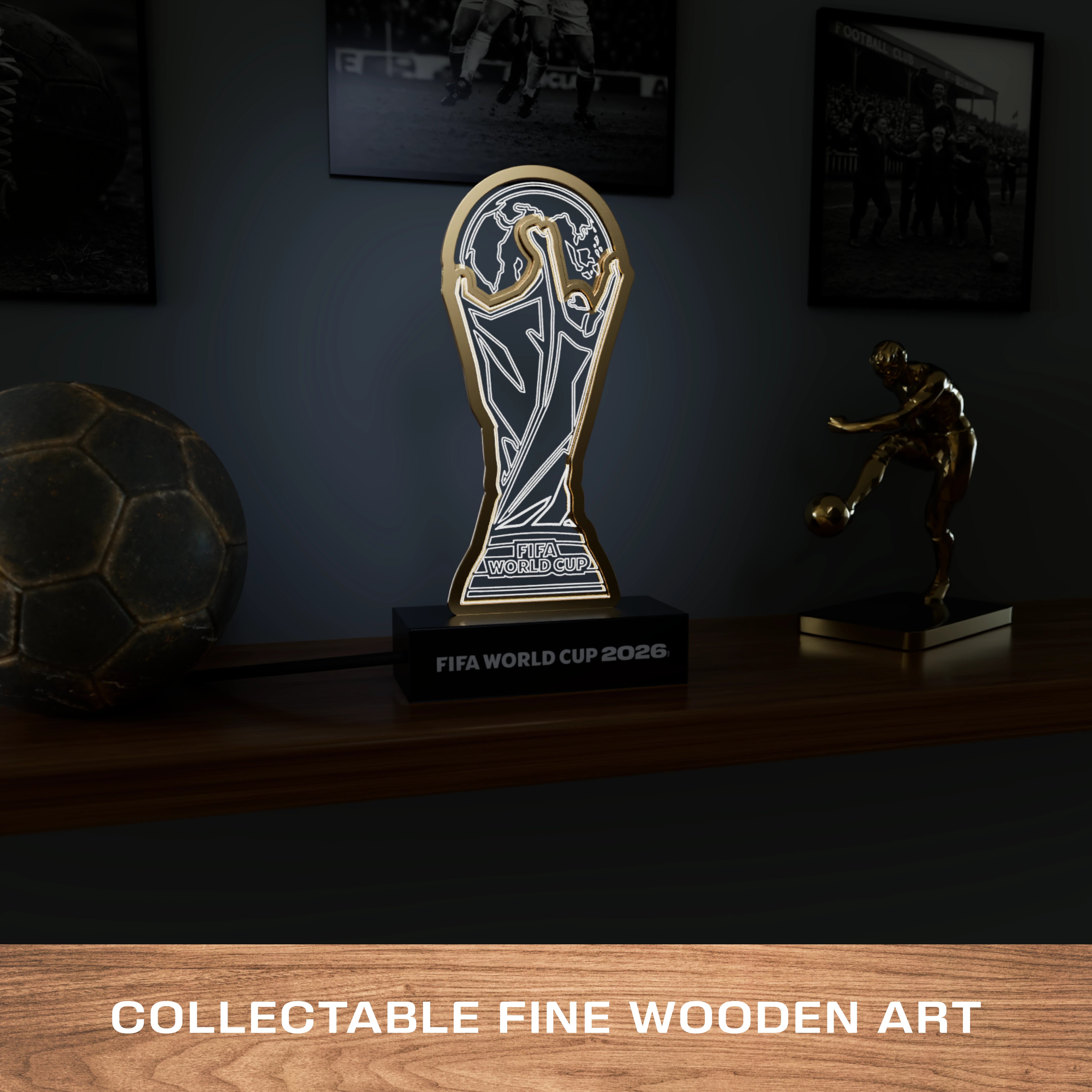 FIFA World Cup 2026 Trophy LED Collectible – Buy 2, Save 15%