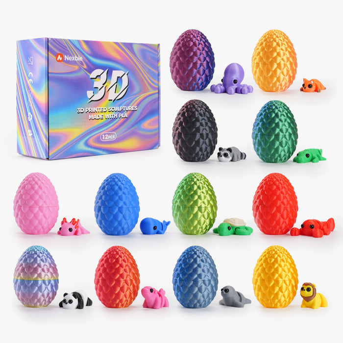 3D Printed Surprise Eggs(12Pcs)