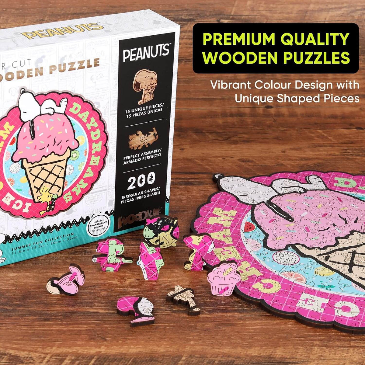 Snoopy puzzle box cotton bag and poster set