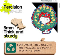 Peanuts Christmas Snoopy Wooden Puzzle
