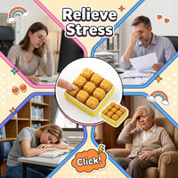 A promotional collage for a stress-relief product