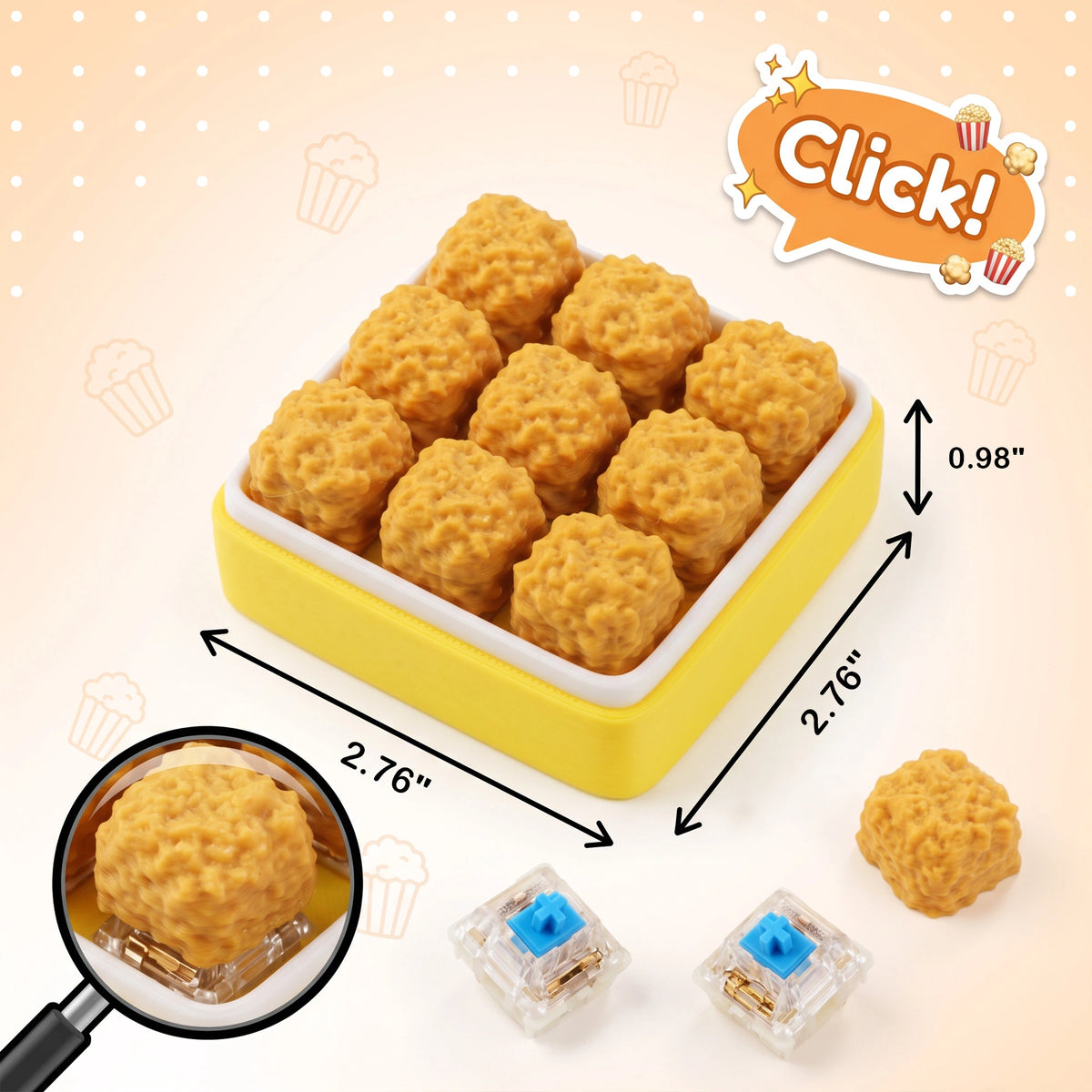 A set of miniature toy food items