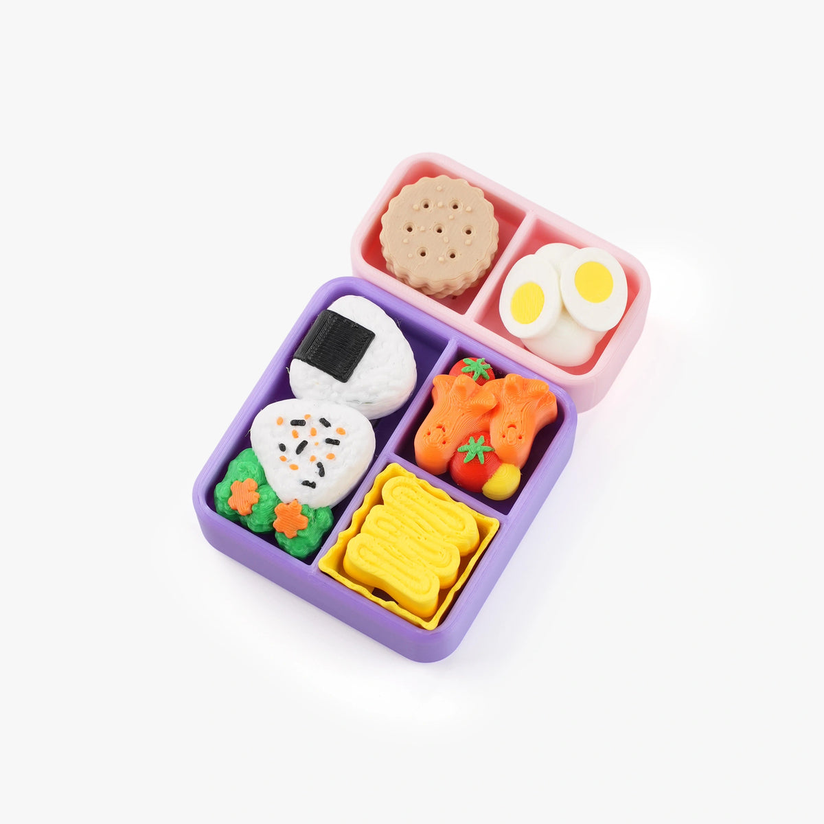 A miniature toy bento box
