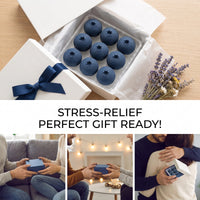 Stress-relief edible blueberry-shaped chocolates