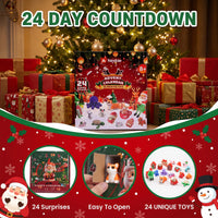 A Christmas-themed advent calendar product