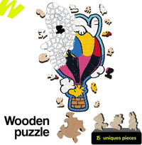 Balloon Ride Snoopy Wooden Puzzle
