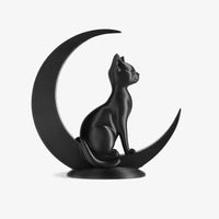 Front view Minimalist Cat on moon 3D print