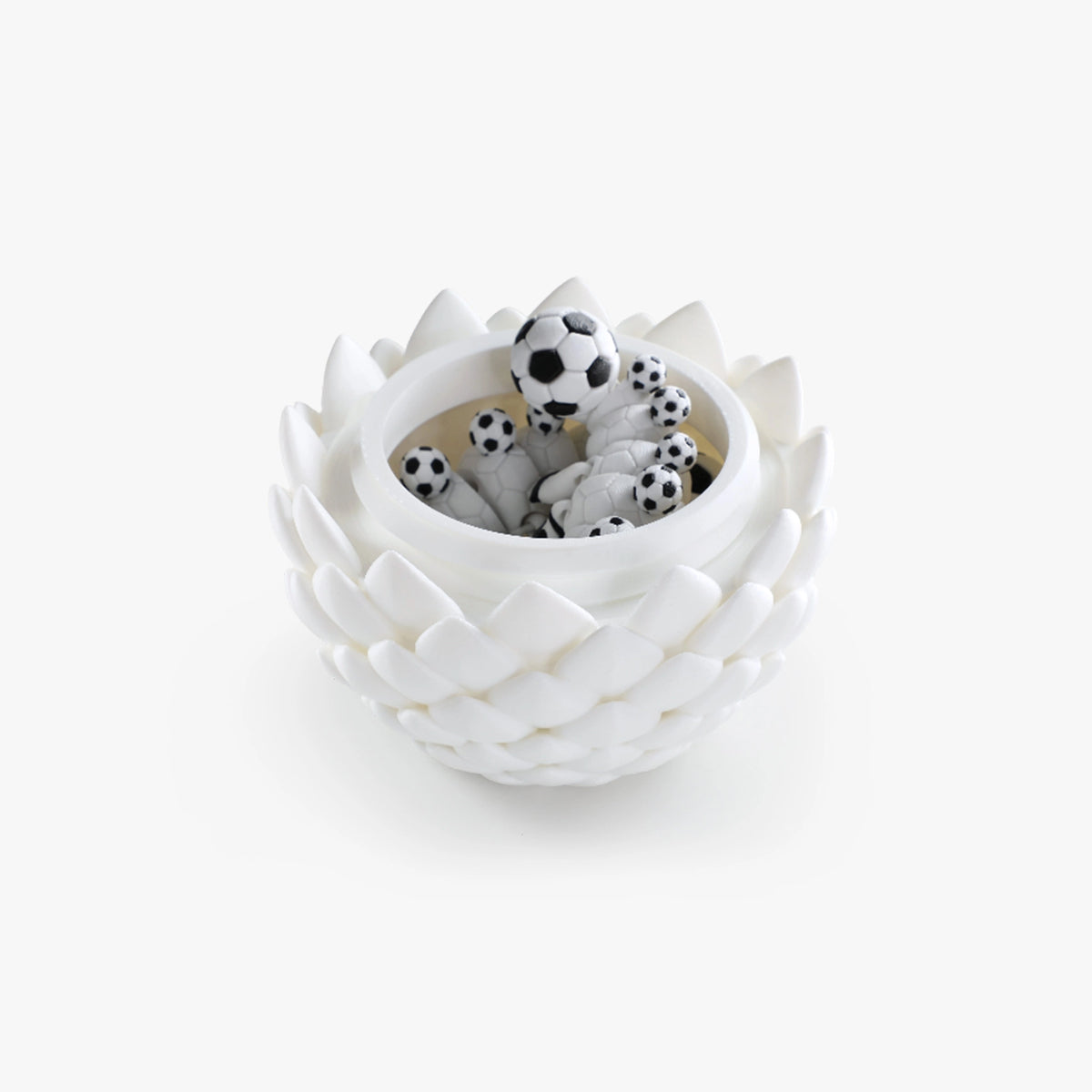 Closed 3D printed Soccer Football Dragon egg