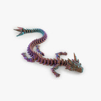 Colorful 3D printed articulated Dragon flexi toy