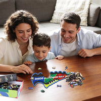 Family assembling World Cup wooden puzzle