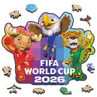 FIFA World Cup 2026 mascots wooden puzzle 200pcs
