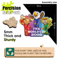 FIFA World Cup 2026 puzzle assembly size