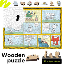 Good Ol comic wooden puzzle detail