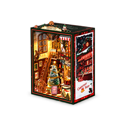Christmas Shop Music Box 3D Wooden Puzzle