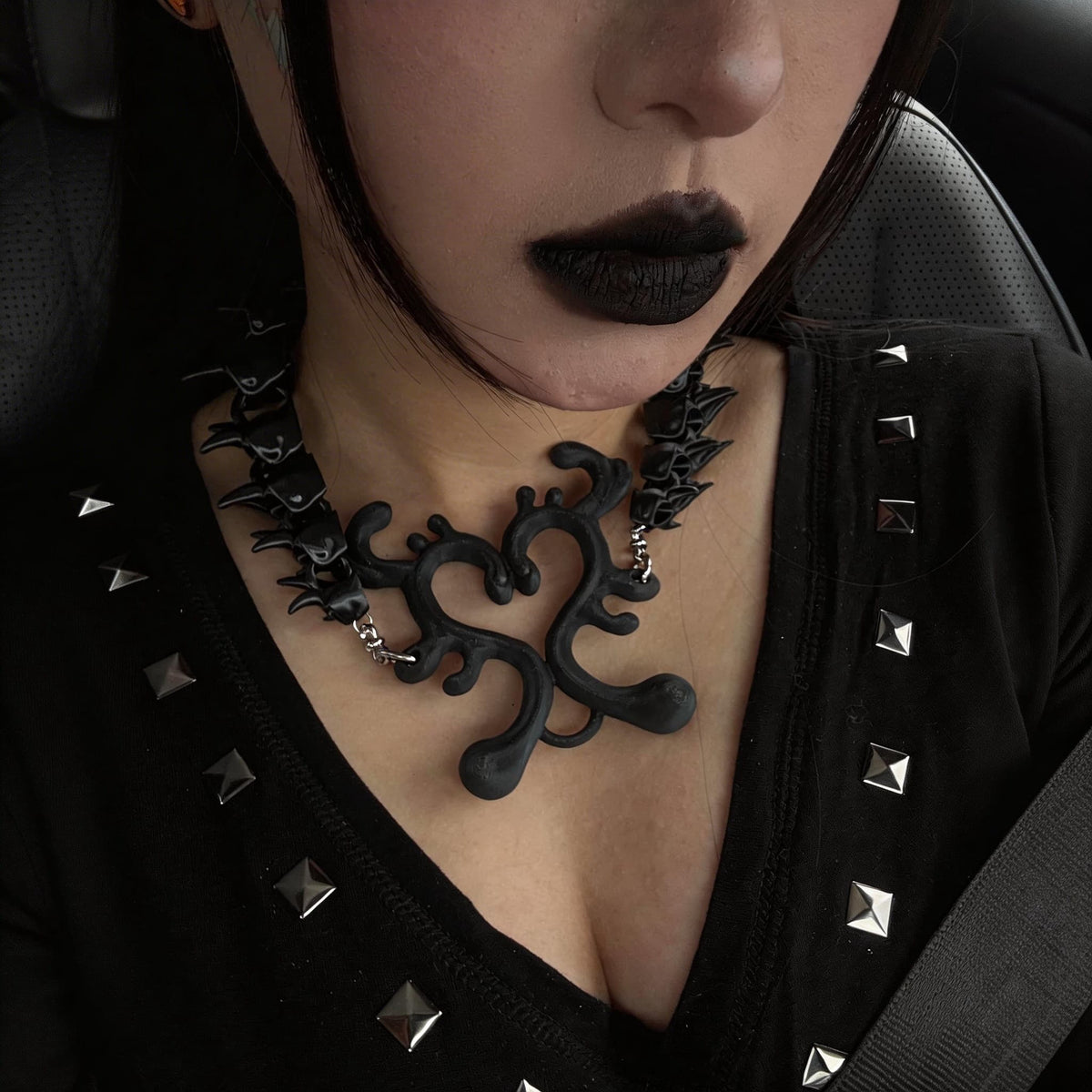 Void Spine Necklace 3D Printed