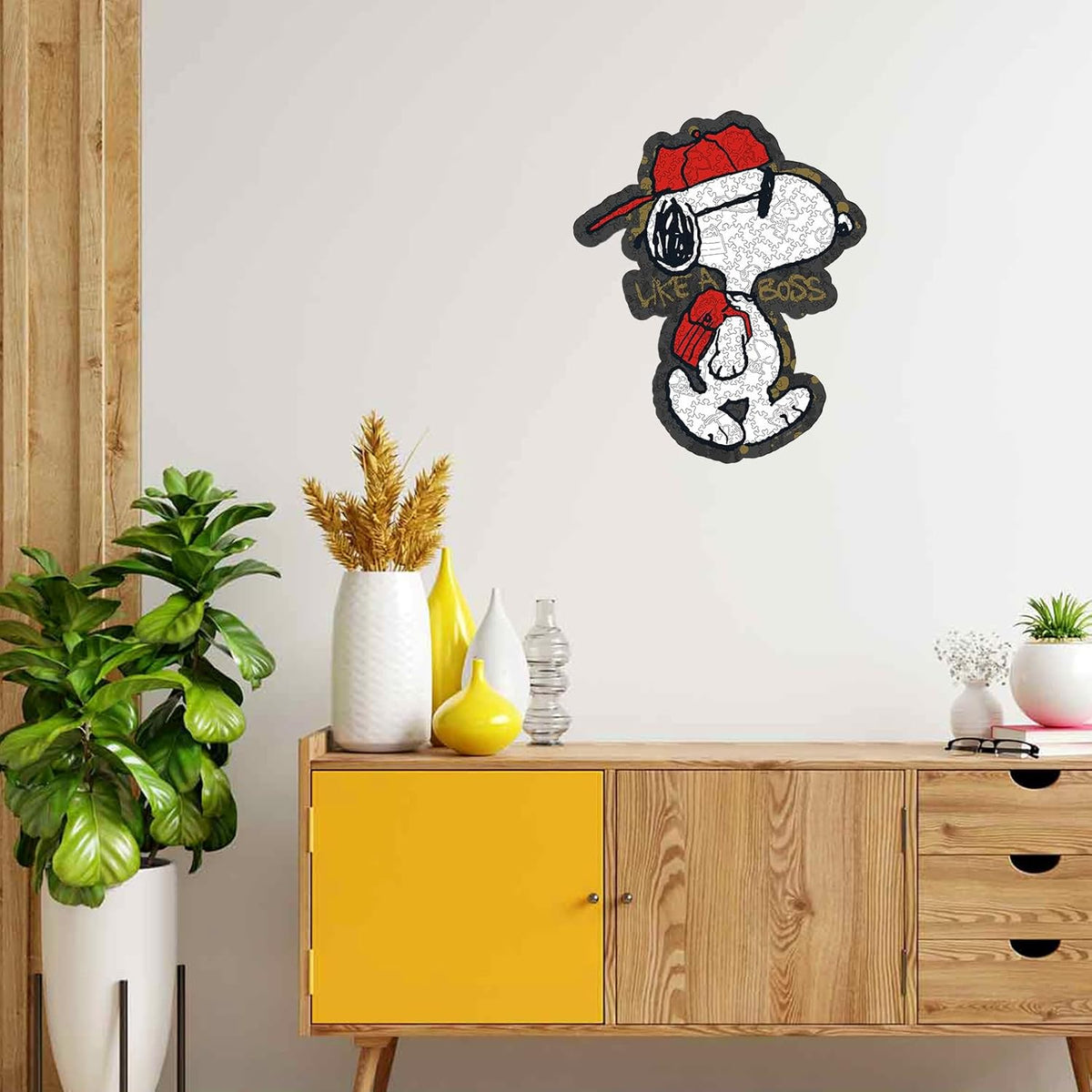 Joe Cool Wooden Puzzle home decor display