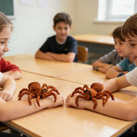Kids playing with 3D Printed Spider