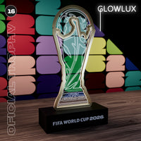 Multi-color LED trophy lamp with acrylic light effect
