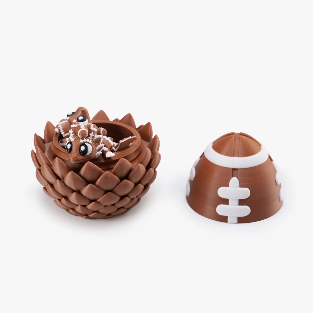 Open American Baseball dragon egg with dragon