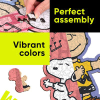Peanuts wooden puzzle unique shaped pieces