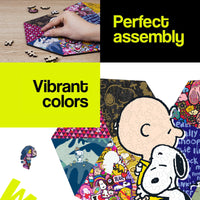 Perfect assembly and vibrant colors of Heart Snoopy puzzle