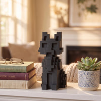 Pixel Cat 3D decor on shelf
