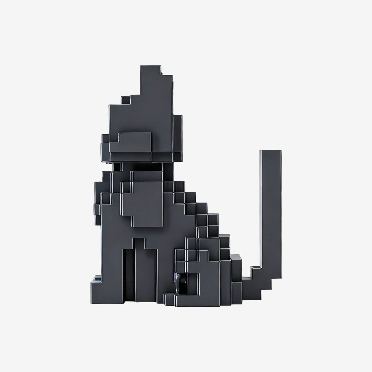 Pixel Cat 3D figurine side view
