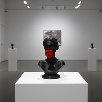Silence of Flowers 3D printed figurine on display