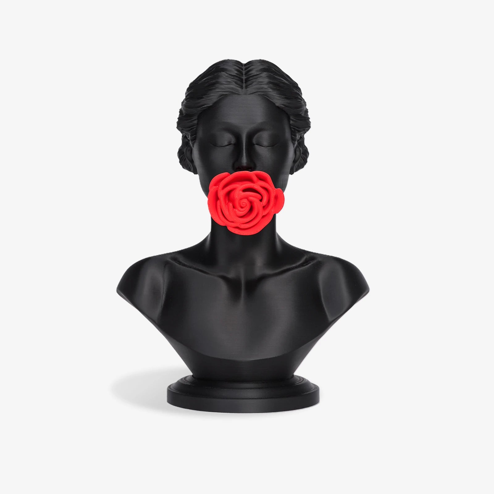 Front view of Silence of Flowers 3D printed figurine