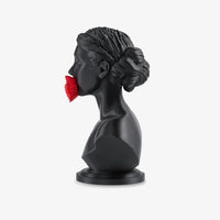 Side view of Silence of Flowers bust sculpture