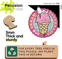 Snoopy 5mm thick wooden puzzle quality comparison