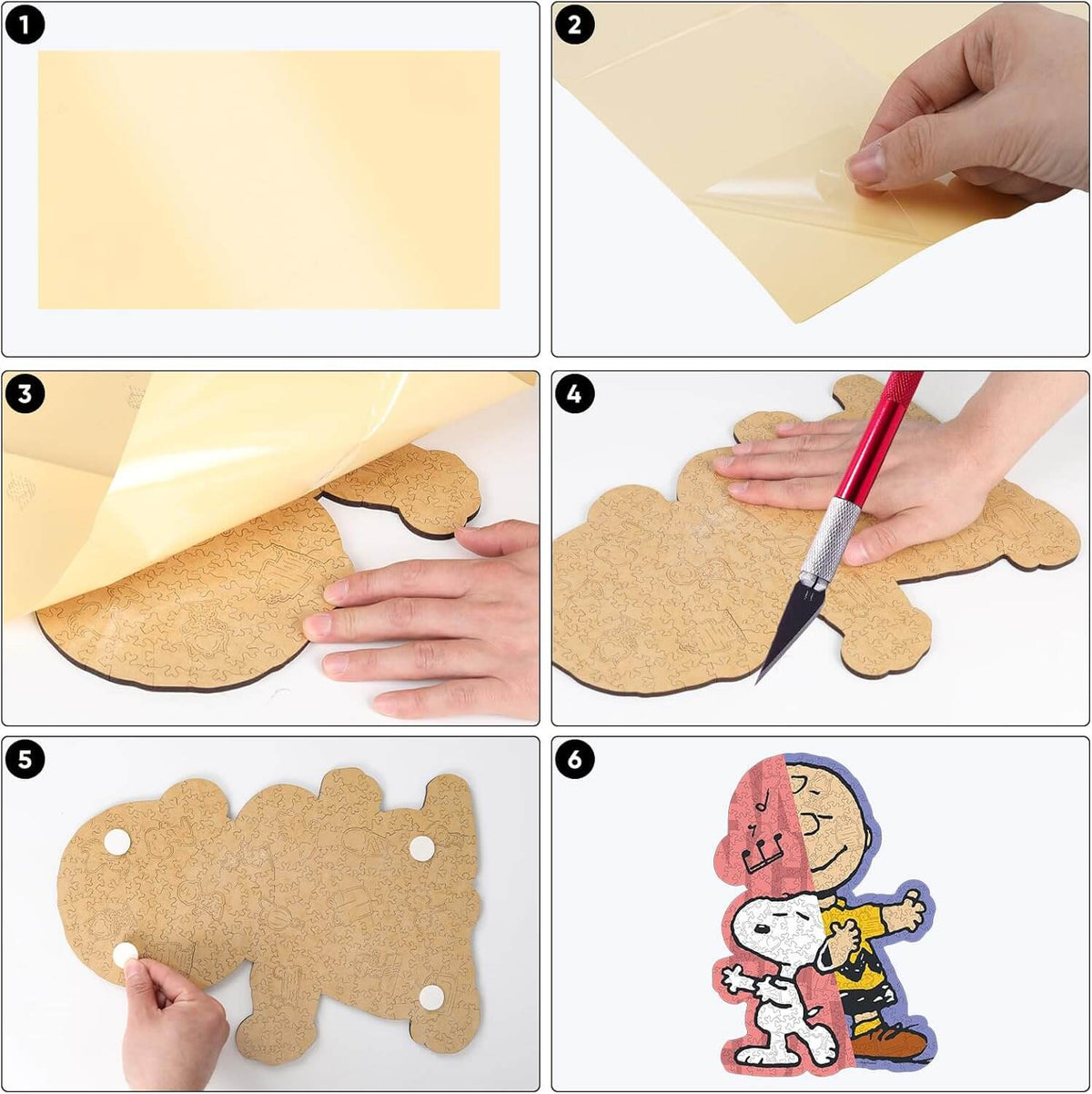 Snoopy Dance Celebration puzzle back view