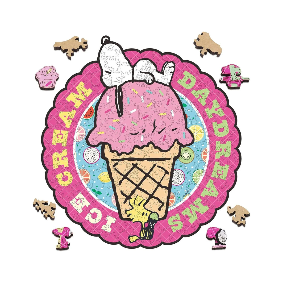 Snoopy ice cream daydreams wooden puzzle 200pcs