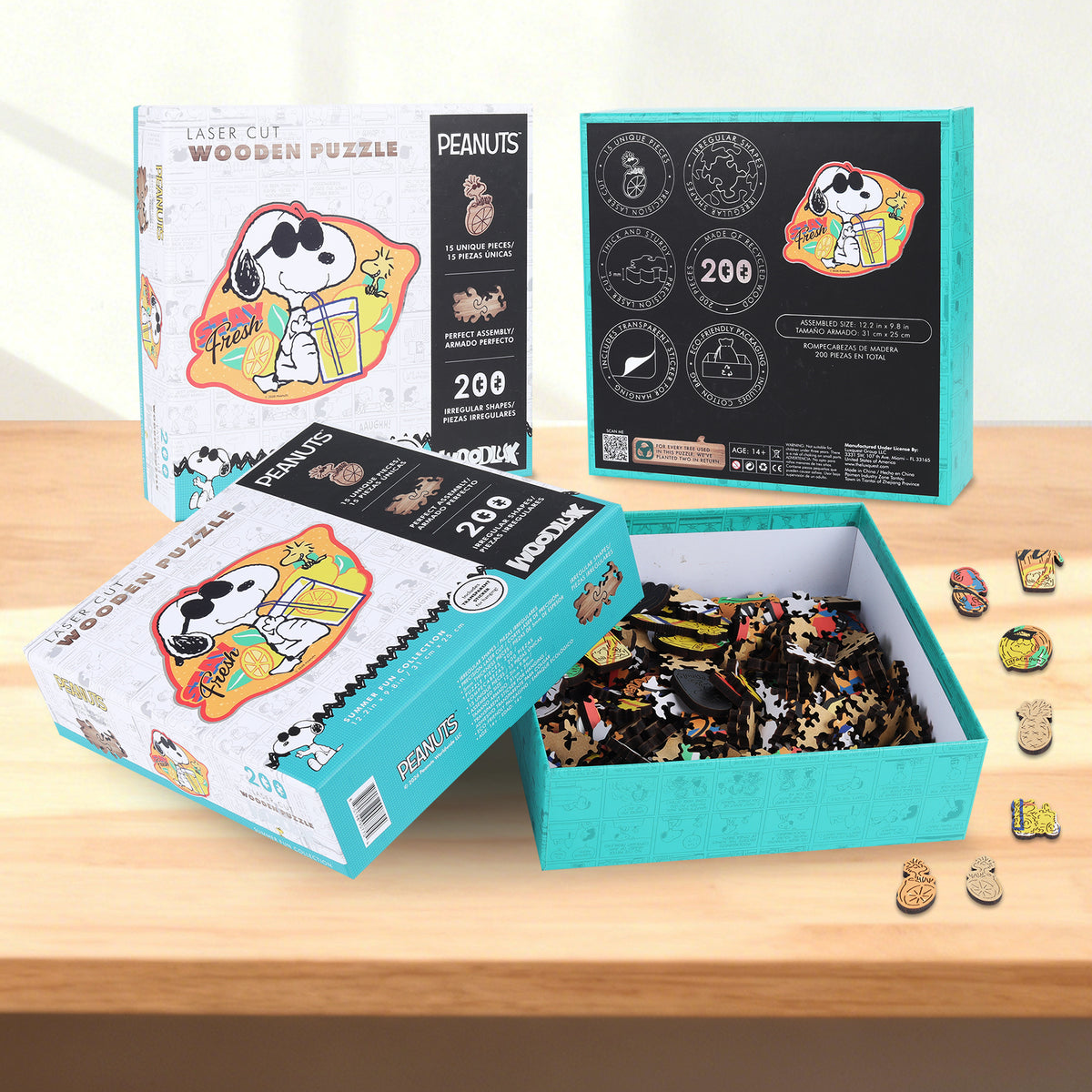 Snoopy Lemonade Wooden Puzzle box