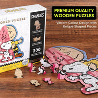 Snoopy puzzle box contents cotton bag poster
