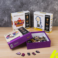 Snoopy heart wooden puzzle box and variants