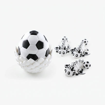 Articulated Soccer Football Dragon egg with mini dragons