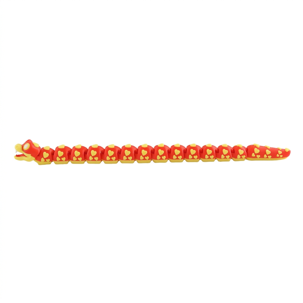Straight 3D Printed Love Snake Fridge Magnet length